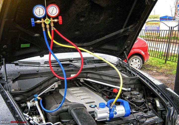 Procedures for checking, maintaining, and repairing car air conditioners