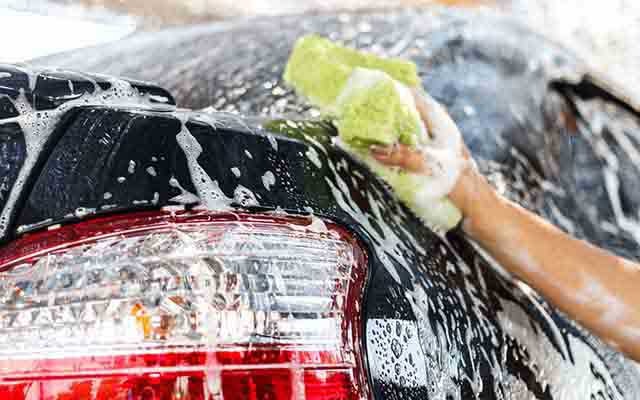 how to wash car car being washed
