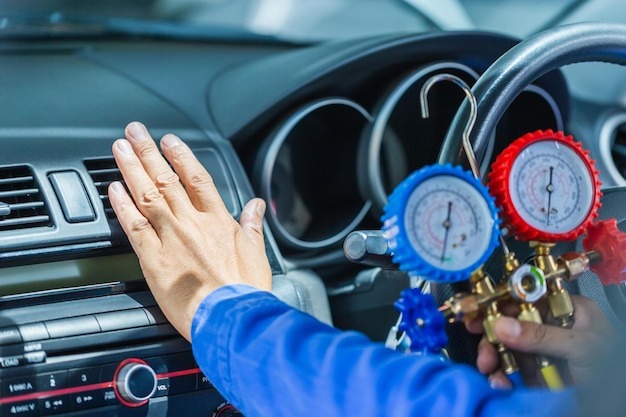 Procedures for checking, maintaining, and repairing car air conditioners