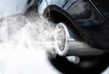 The reason why car exhaust has a burning smell, smells like gasoline...